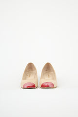 Chanel Patent & Leather Cap Toe Pump