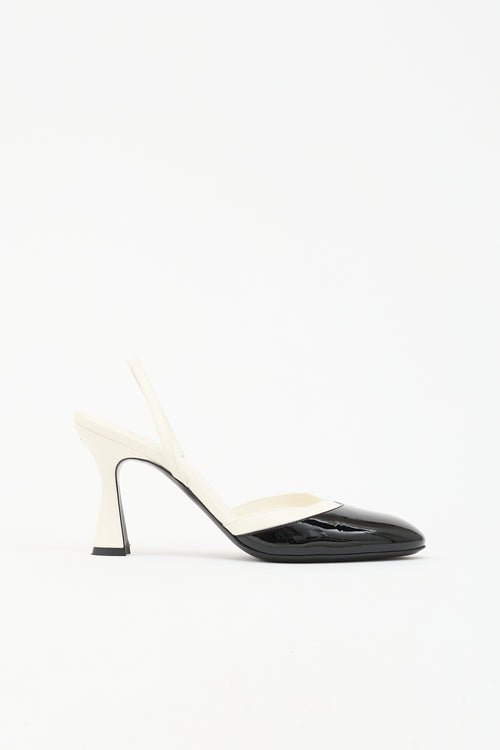 Chanel Patent & Leather CC Heel