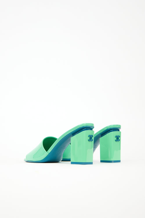 Chanel Patent CC Sandal