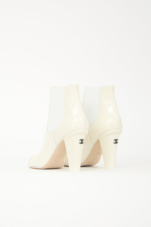 Chanel Patent CC Chelsea Boot