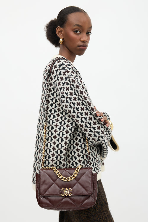 Chanel Patent Leather Medium 19 Flap Bag