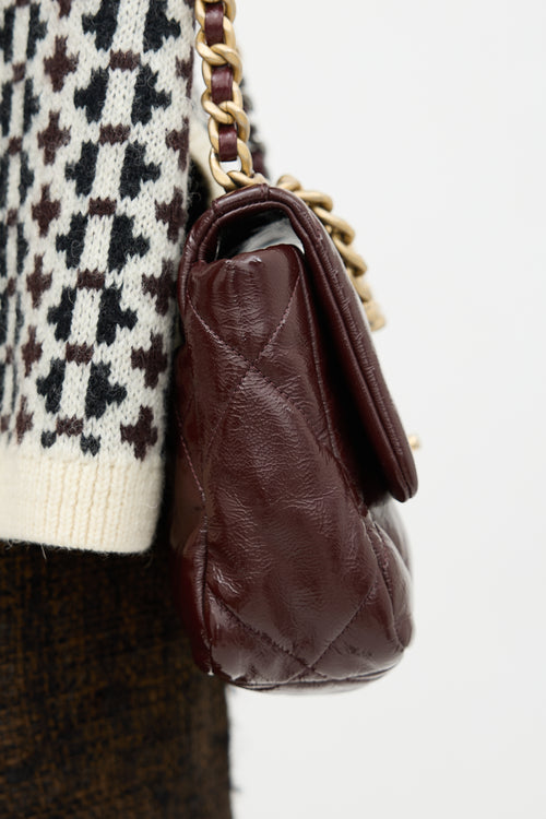 Chanel Patent Leather Medium 19 Flap Bag