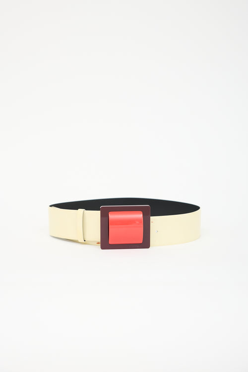 Chanel Patent Wide Belt