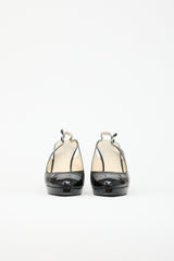 Chanel Patent & Leather Slingback Heel