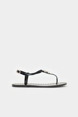 Chanel Pearl CC Thong Sandal