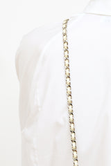Chanel 2014/15 Cream Iridescent Caviar CC Wallet on Chain Bag