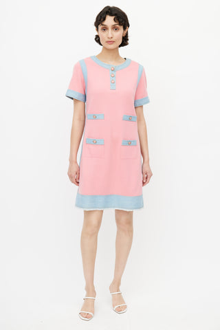 Chanel Spring 2007 Pink & Denim Dress