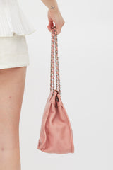 Chanel 2003/04 Pink Grained Leather Mademoiselle Accordion Bag