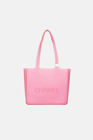 Chanel Jelly Logo Tote Bag
