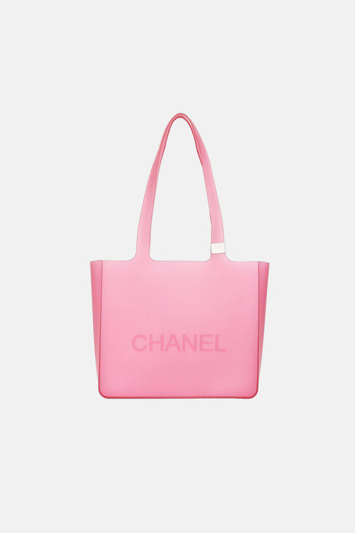 Chanel Jelly Logo Tote Bag