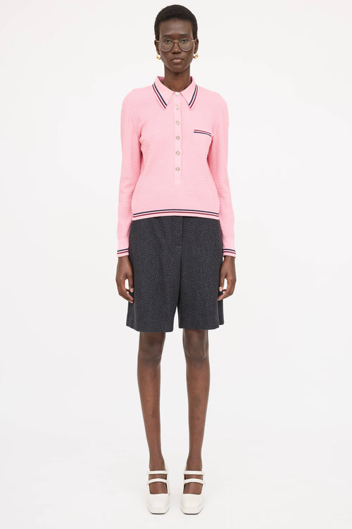 Chanel 2023 Knit Polo Top