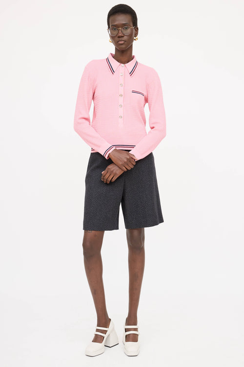 Chanel 2023 Knit Polo Top