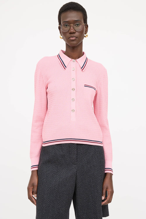 Chanel 2023 Knit Polo Top