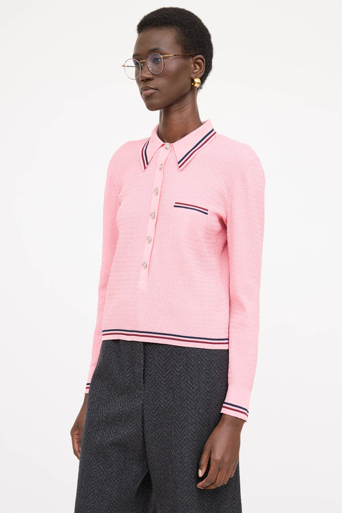 Chanel 2023 Knit Polo Top