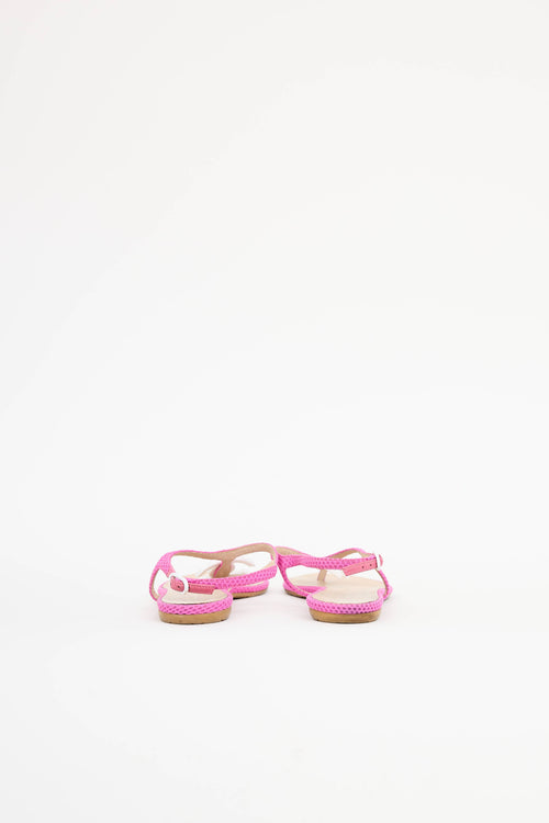 ChanelCC T-Strap Sandal