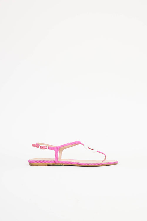 ChanelCC T-Strap Sandal