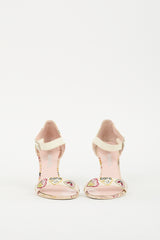Chanel 2006 Chanel Pink Canvas Valentine Sandal
