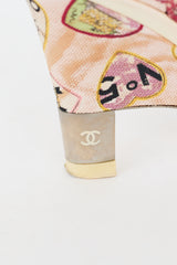 Chanel 2006 Chanel Pink Canvas Valentine Sandal