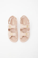 Chanel Cruise 2010 Pink Tweed Sandal