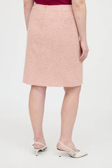 Chanel 2002 Wool Blend Paneled Skirt