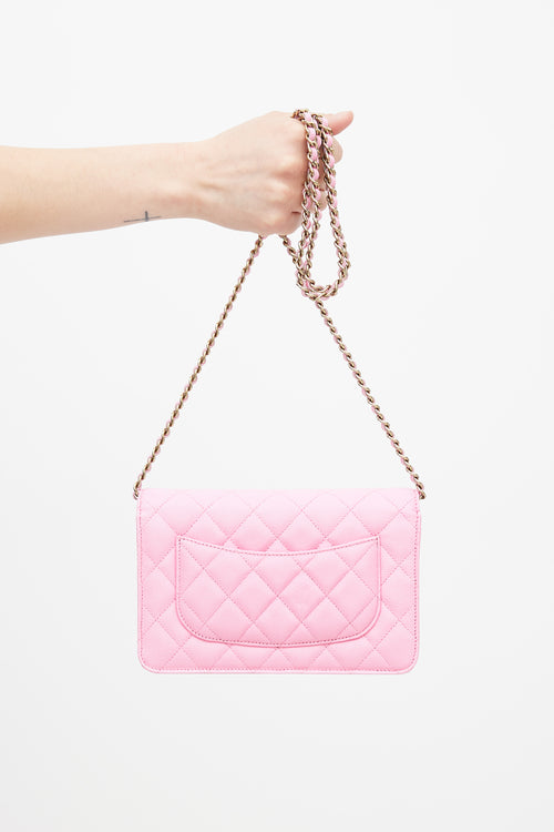 Chanel Pink Wallet on Chain Bag