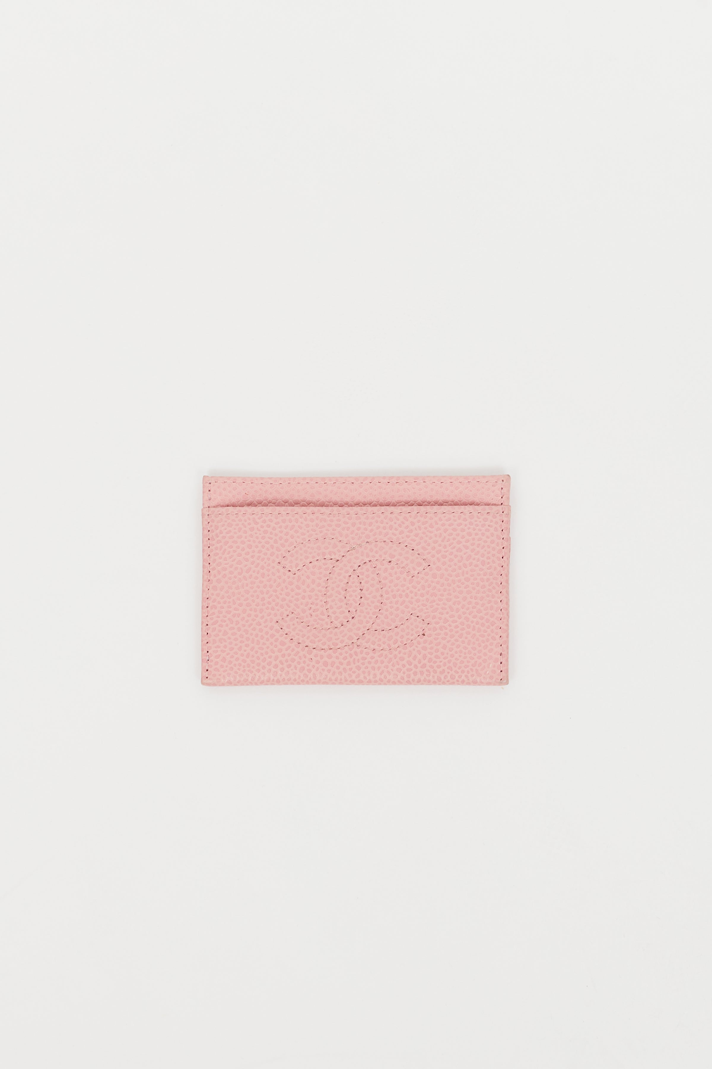 Chanel // 2004 Pink Pebbled Leather CC Cardholder – VSP Consignment