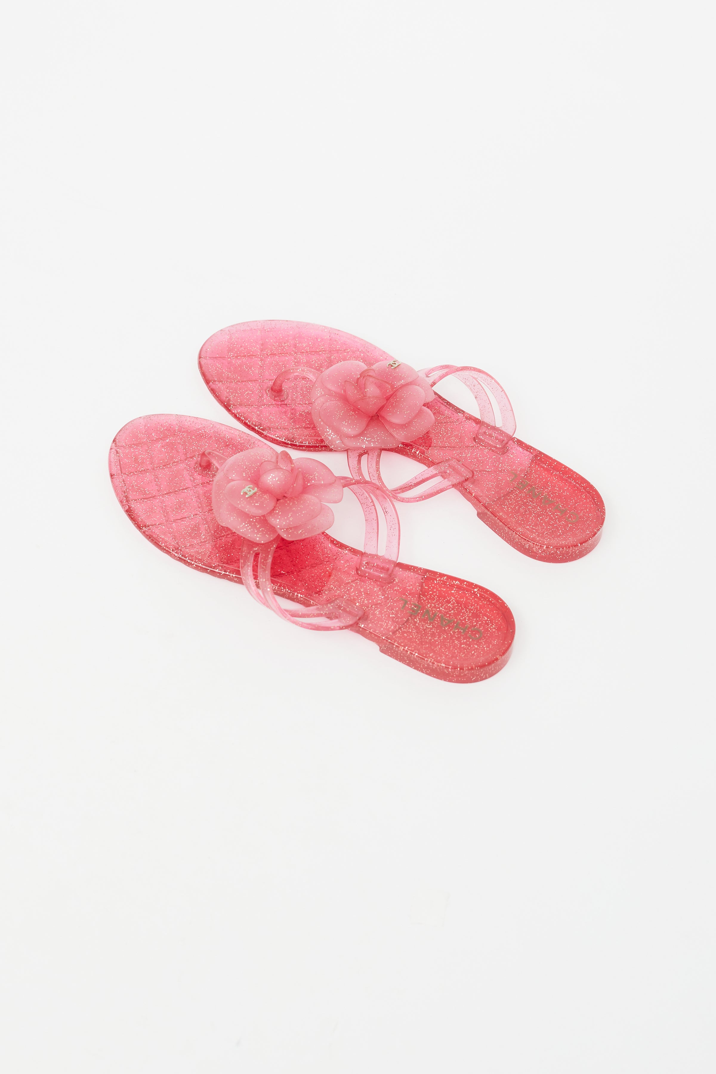 Chanel // Pink Jelly Camellia Sandal – VSP Consignment