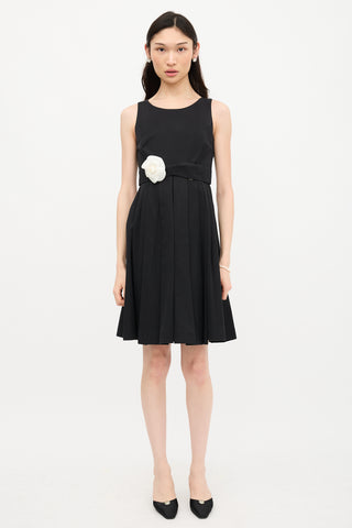 Chanel Pleated Sleeveless Dress