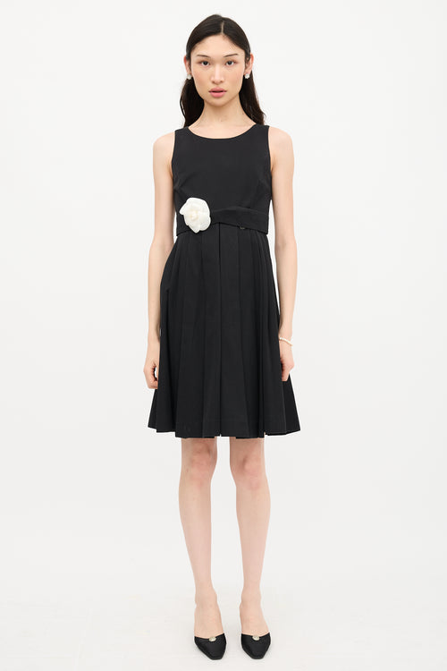 Chanel Pleated Sleeveless Dress