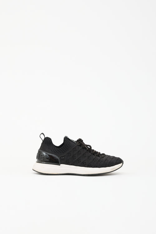 Chanel Pointelle Knit Sock Sneaker