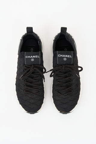 Chanel Pointelle Knit Sock Sneaker