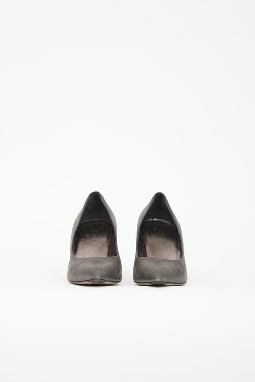Chanel Pre-Fall 2016 Metallic Suede Pump