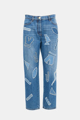 Chanel Pre-Fall 2019 Denim Patchwork Jeans