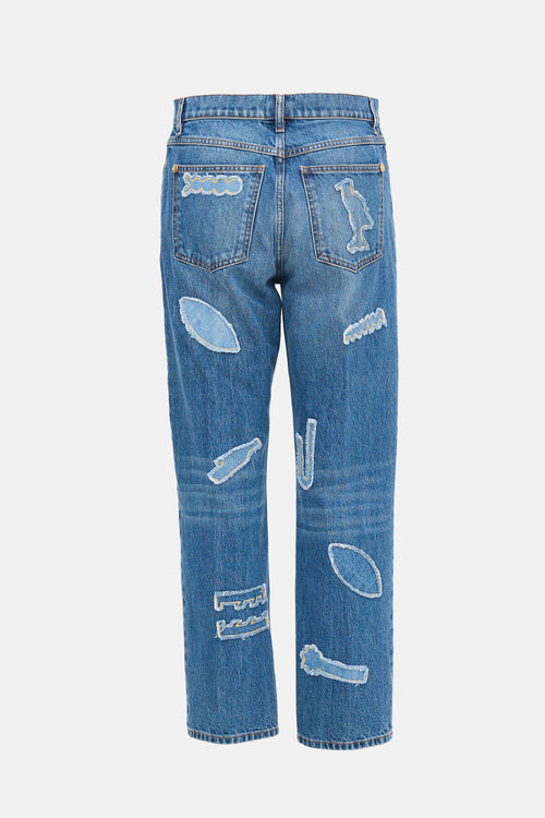 Chanel Pre-Fall 2019 Denim Patchwork Jeans