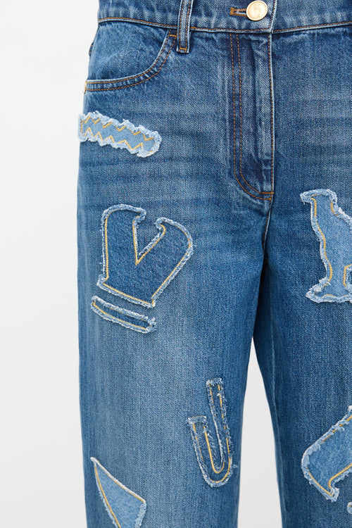 Chanel Pre-Fall 2019 Denim Patchwork Jeans
