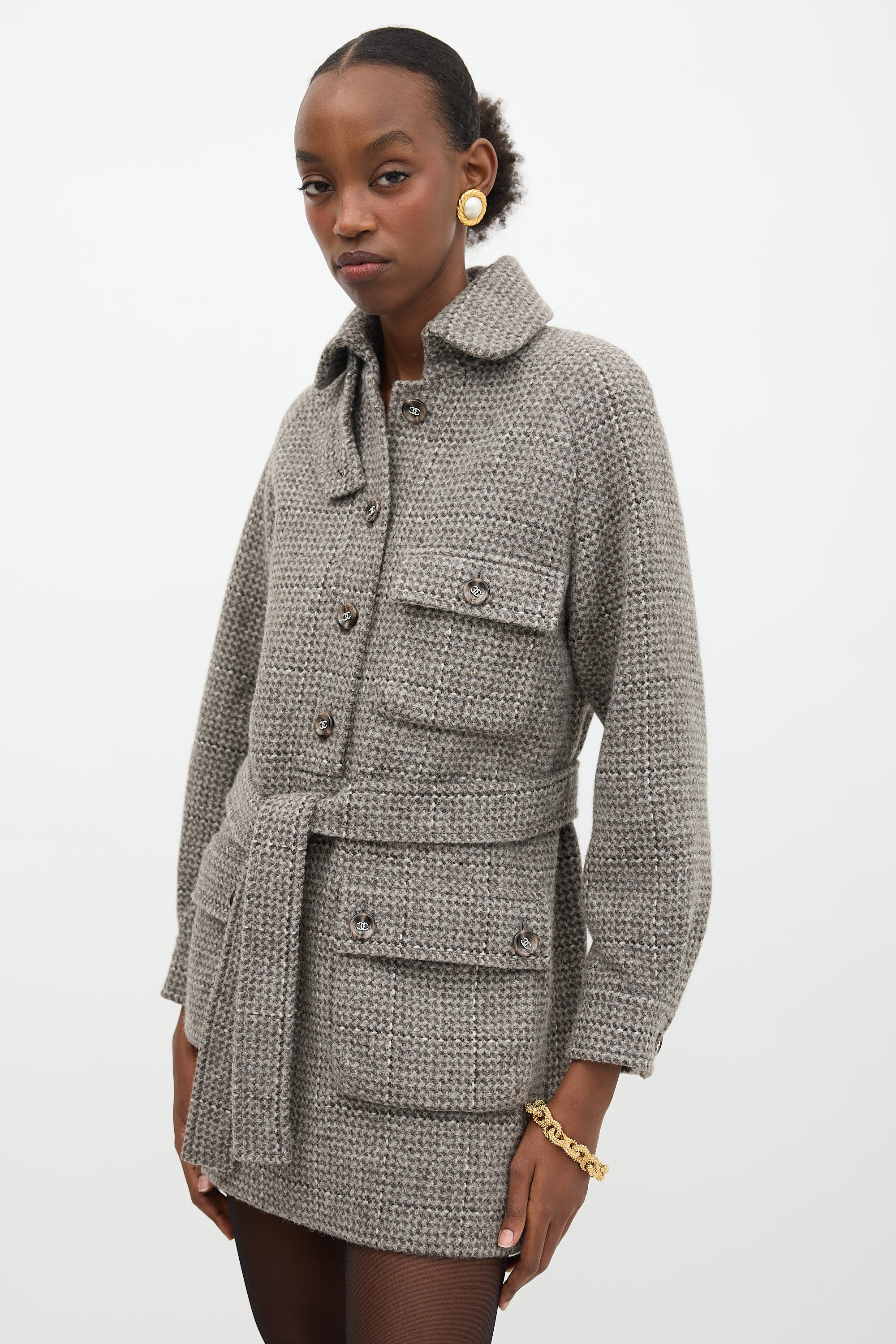 Chanel // Pre-Fall 2024 Wool Tweed Dress VSP Consignment Chanel // Pre-Fall 2024 Wool Tweed Dress VSP Consignment