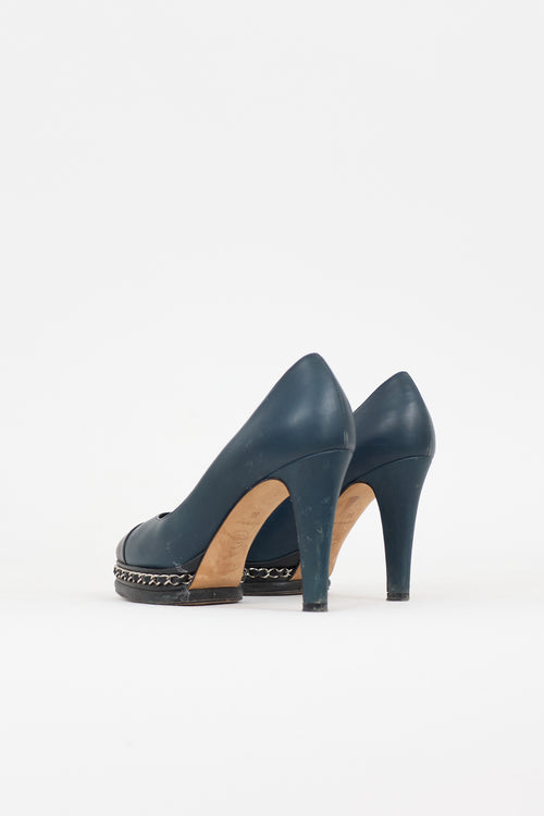 Chanel Spring 2013 Leather CC Pump