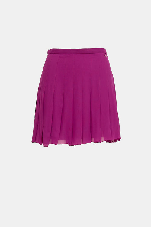 2001 Silk Pleated  Skirt