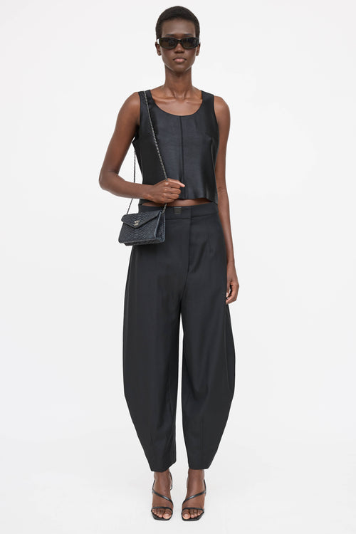 Chanel 2014 Embossed Leather Envelope Bag