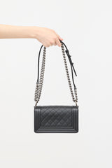Chanel Quilted Caviar Leather Small Boy Bag