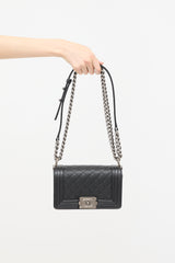 Chanel Quilted Caviar Leather Small Boy Bag