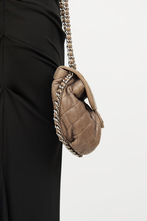 Chanel Taupe Chain Around Crossbody Bag