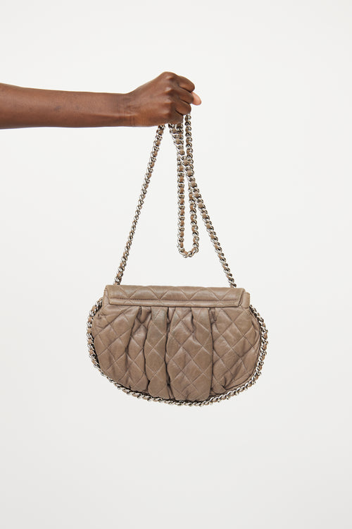 Chanel Taupe Chain Around Crossbody Bag
