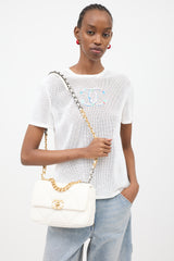 Chanel Quilted Leather 19 Flap Shoulder Bag