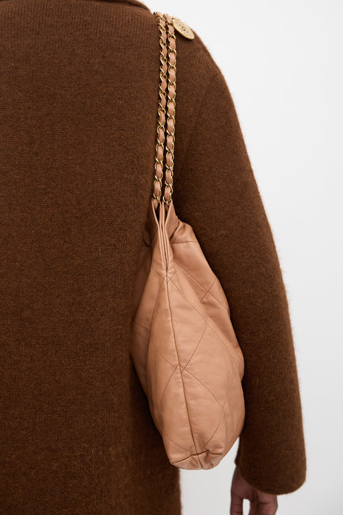 Chanel Quilted Leather 22 Shoulder Bag