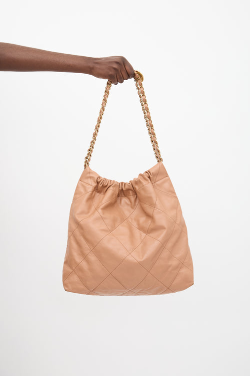Chanel Quilted Leather 22 Shoulder Bag