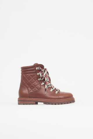 Chanel Quilted Leather CC Boot
