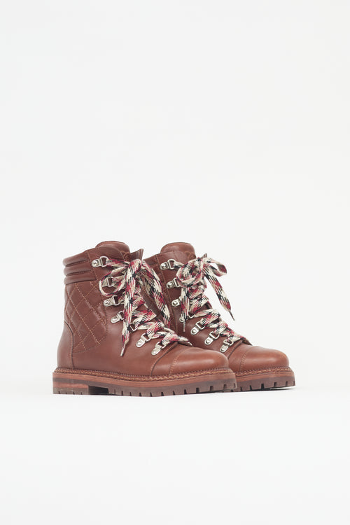 Chanel Quilted Leather CC Boot