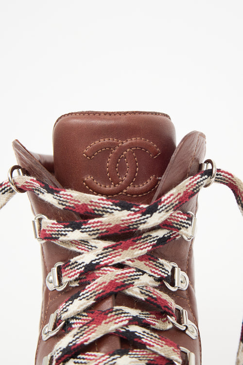 Chanel Quilted Leather CC Boot