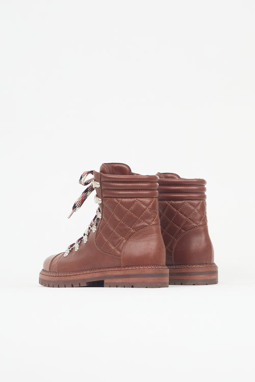 Chanel Quilted Leather CC Boot